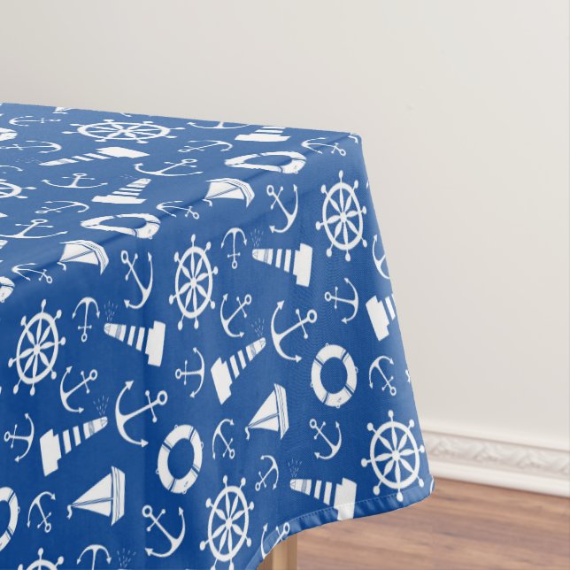 Blaues Meer Muster Tischdecke (Beispiel)