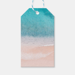 Blaues Meer Sand an der Küste Custom Blank Templat Geschenkanhänger