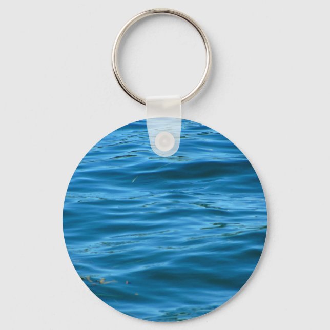 Blaues Meer Schlüsselanhänger (Vorderseite)