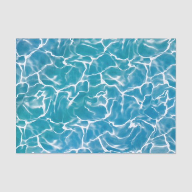 Blaues Meer Seidenpapier (Vorderseite)