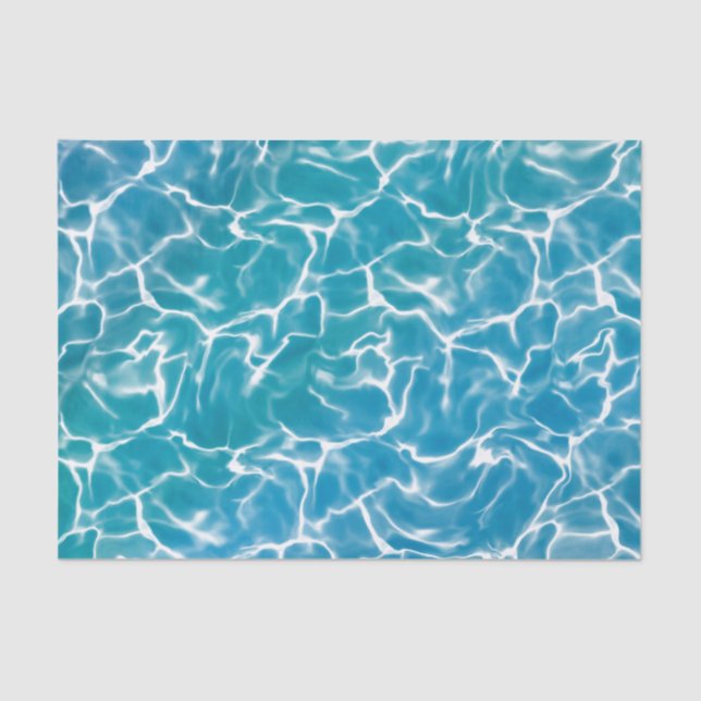 Blaues Meer Seidenpapier (Vorderseite)