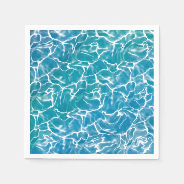 Blaues Meer Serviette (Vorderseite)