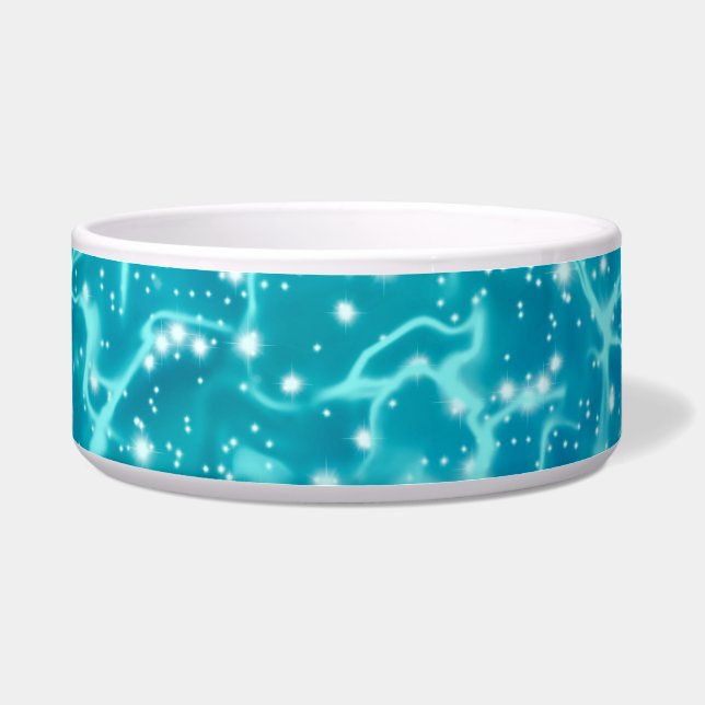 Blaues Meer Wasser mit Glitzern Napf (Vorderseite)