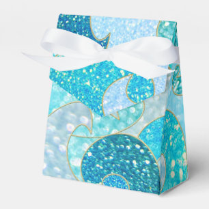 Blaues Meerjungfrau-Imitat-Glitzer Meeraquamariner Geschenkschachtel