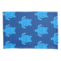 Blaues Meerschildkröten-Muster 