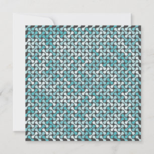 Blaues Metaball-Muster Feiertagskarte