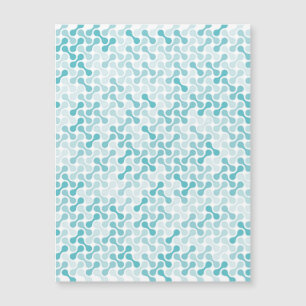 Blaues Metaball-Muster Magnetkarte