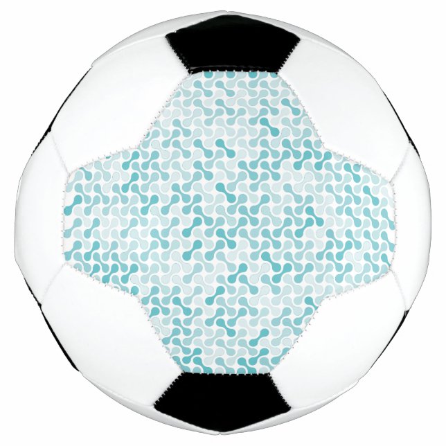 Blaues Metabolmuster Fußball (Vorderseite)