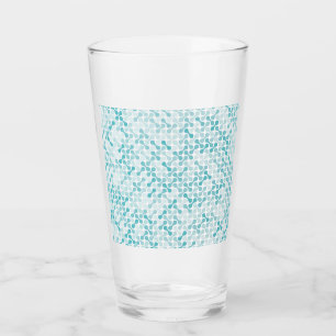 Blaues Metabolmuster Glas