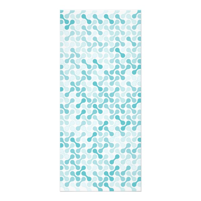 Blaues Metabolmuster Werbekarte (Vorne)