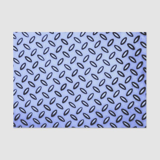 Blaues Metallgewebe Seidenpapier (Vorderseite)