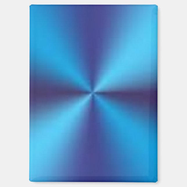 Blaues Metallic-Textur-Design-47456 Magnet (Vorderseite)