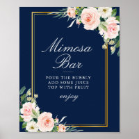 Blaues Mimosa-Bar