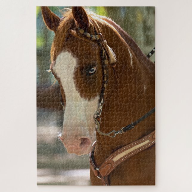 Blaues Mit Augen Arabisches Pferd (Vertikal)