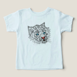 Blaues mit Augen Kleinkind T - Shirt