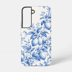 Blaues Mittelmeer-Zitronen-Toile-Handyhülle Samsung Galaxy Hülle