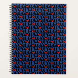 Blaues, modernes Muster der Typografie Planer