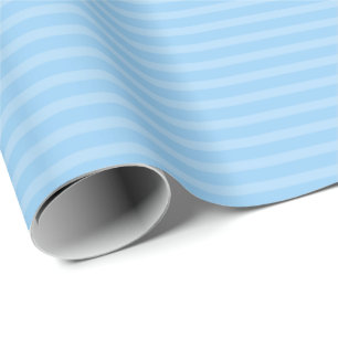 Blaues monochromatisches Streifenwrapping-Papier Geschenkpapier
