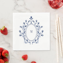 Blaues Monogramm