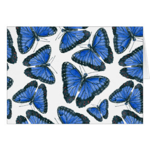 Blaues Morphon-Schmetterling-Muster