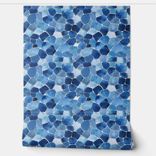 Blaues Mosaikbild Tapete
