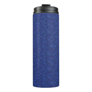 Blaues Mosaikbild Thermosbecher