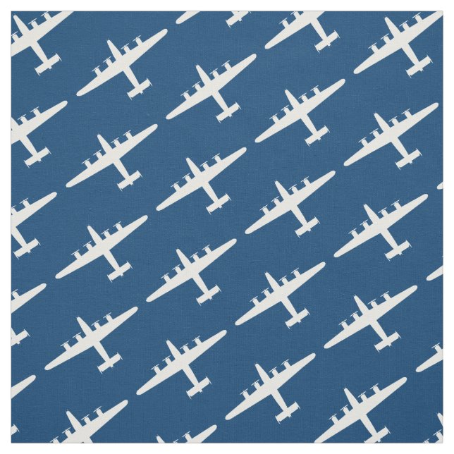 Blaues Muster des B-24 Liberator-Flugzeugmusters Stoff (Muster)