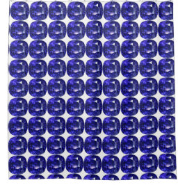 Blaues Muster Duschvorhang