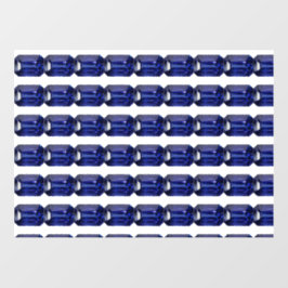 Blaues Muster Fensteraufkleber