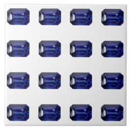 Blaues Muster Fliese