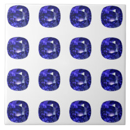 Blaues Muster Fliese