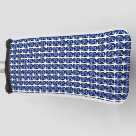Blaues Muster Golf Headcover