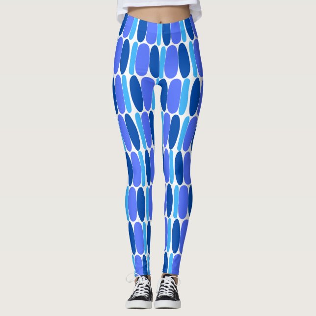 Blaues Muster - Leggings (Vorderseite)