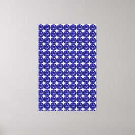 Blaues Muster Leinwanddruck