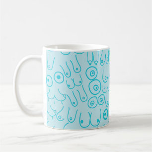 Blaues Muster modern Kaffeetasse