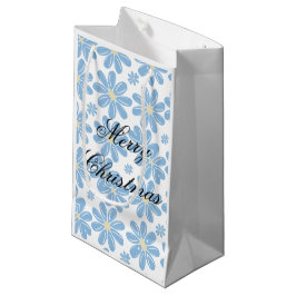 Blaues Muster - Personalisierte Geschenktasche Kleine Geschenktüte