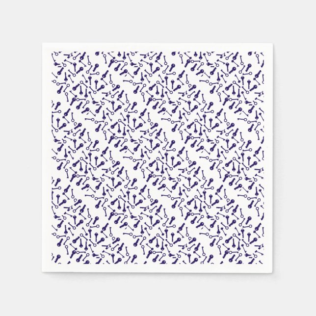 Blaues Musterprodukt Serviette (Vorderseite)