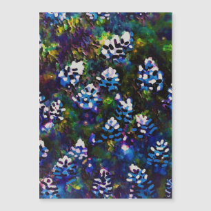 Blaues Mützen-Gemisch Magnetkarte