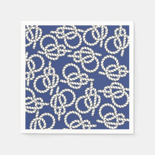 Blaues Nautikknotenpapier Napkins Serviette