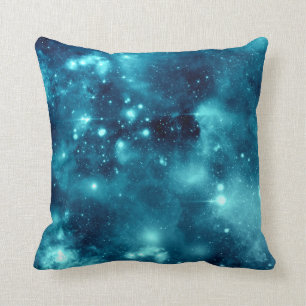Blaues Nebelfleck-Astronomie-Raum-Galaxie-Kissen Kissen