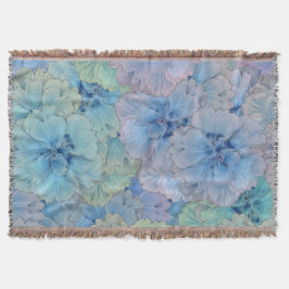 Blaues Nelkenmuster im Vintagen Stil Decke