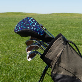 Blaues New Moon Muster Golf Headcover