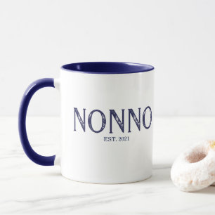 Blaues Nonno Gründungsjahr Tasse