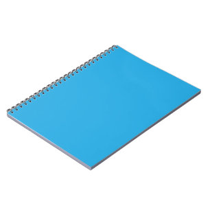 Blaues Notizbuch Helles minimales Spiraljournal Notizblock