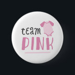 Blaues oder rosa Baby-Geschlecht decken | Button<br><div class="desc">Team-Blau oder Team-Rosa?</div>