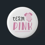 Blaues oder rosa Baby-Geschlecht decken | Button<br><div class="desc">Team-Blau oder Team-Rosa?</div>