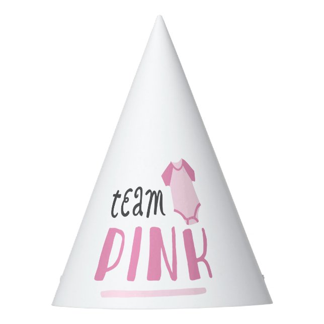 Blaues oder rosa Baby-Geschlecht decken | Partyhütchen (Vorderseite)