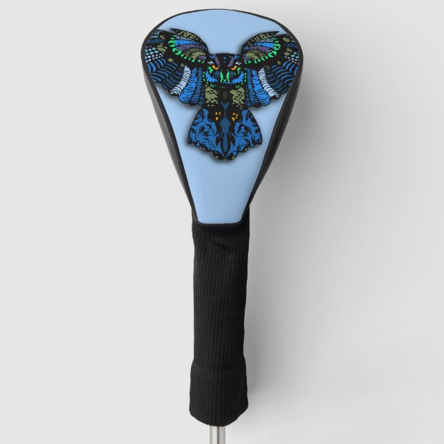 Blaues Ohr Golf Headcover (Vorderseite)