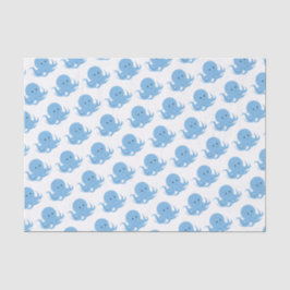 Blaues Oktopus-Süße Tier Seidenpapier
