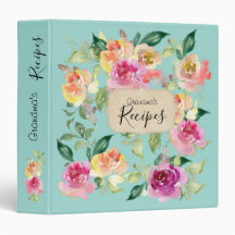 Blaues Oma Rezept Kochbuch Binder